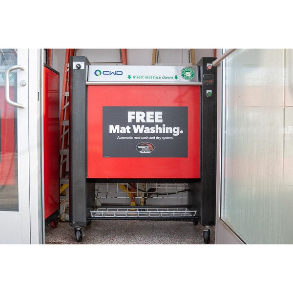 Mat washer in store